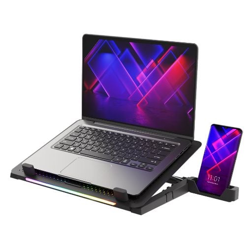 Εικόνα της Cooling Pad Genesis Oxid 450 15.6"με 5 Ανεμιστήρες & RGB Φωτισμό NHG-1678