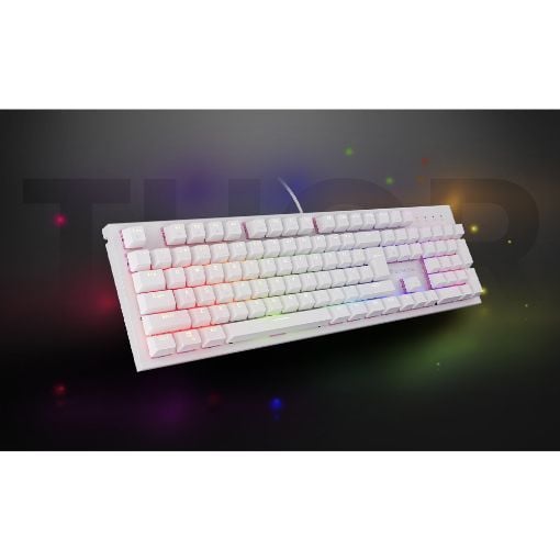 Εικόνα της Πληκτρολόγιο Genesis Thor 303 Full RGB Hot-Swappable Peach Silent Switches (US) White NKG-1879