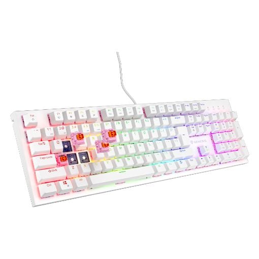Εικόνα της Πληκτρολόγιο Genesis Thor 303 Full RGB Hot-Swappable Peach Silent Switches (US) White NKG-1879