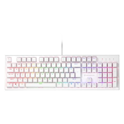 Εικόνα της Πληκτρολόγιο Genesis Thor 303 Full RGB Hot-Swappable Peach Silent Switches (US) White NKG-1879