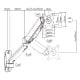 Εικόνα της Monitor Bracket Brateck for Desktop 17-32" Black LDA32-112