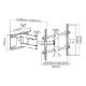 Εικόνα της Επιτοίχια Βάση Τηλεόρασης Brateck Full Motion Heavy Duty 37-70" Black LPA49-463D
