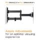 Εικόνα της Επιτοίχια Βάση Τηλεόρασης Powertech Full-motion 23-43" Black PT-1129
