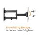 Εικόνα της Επιτοίχια Βάση Τηλεόρασης Powertech Full-motion 23-43" Black PT-1129