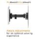 Εικόνα της Επιτοίχια Βάση Τηλεόρασης Powertech Full-motion 23-43" Black PT-1128