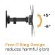 Εικόνα της Επιτοίχια Βάση Τηλεόρασης Powertech Full-motion 23-43" Black PT-1128