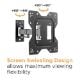 Εικόνα της Επιτοίχια Βάση Τηλεόρασης Powertech Full-motion 23-43" Black PT-1128