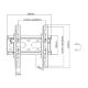 Εικόνα της Επιτοίχια Βάση Τηλεόρασης Powertech Tilt 23-43" Black PT-1126