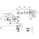 Εικόνα της Monitor Arm Brateck με Θέση για Laptop 17-32" Black LDT66-C024ML