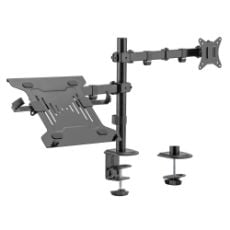 Εικόνα της Monitor Arm Brateck με Θέση για Laptop 17-32" Black LDT66-C024ML