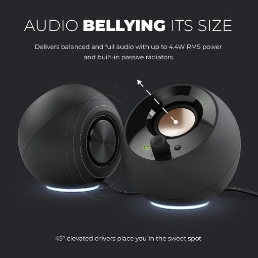 Εικόνα της Ηχεία Creative Pebble SE USB-C RGB Black 51MF1725AA000