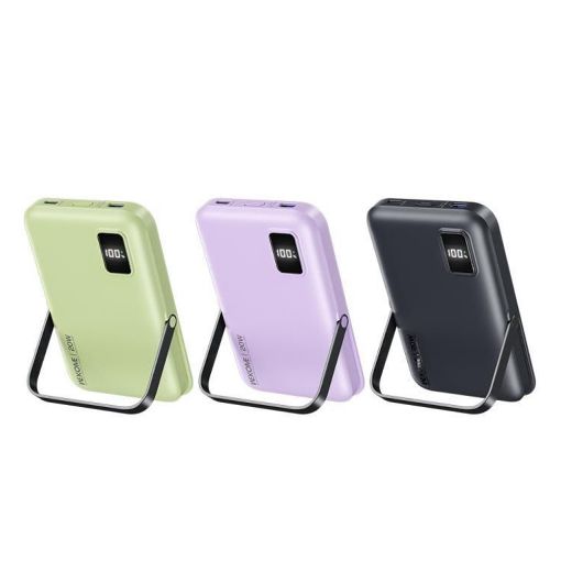 Εικόνα της Power Bank WK 10000mAh Magnetic Wireless Charging & USB-C PD 20W Purple WP-17