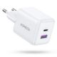 Εικόνα της Φορτιστής Ugreen X516 USB-A & USB-C PD GaN 30W White 65015