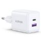 Εικόνα της Φορτιστής Ugreen X516 USB-A & USB-C PD GaN 30W White 65015