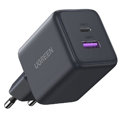 Εικόνα της Φορτιστής Ugreen X516 USB-A & USB-C PD GaN 30W Grey 55539