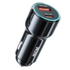 Εικόνα της Φορτιστής Αυτοκινήτου WK USB-A/USB-C PD/QC 63W Black WP-C49