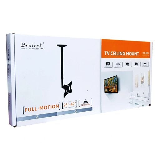 Εικόνα της Βάση Οροφής Τηλεόρασης Brateck Full Motion 23-42" Matte Black LCD-504A