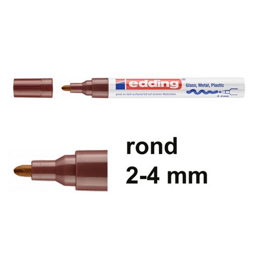 Εικόνα της Μαρκαδόρος Λαδιού Edding 750 2 - 4 mm Brown 4-750-9-007