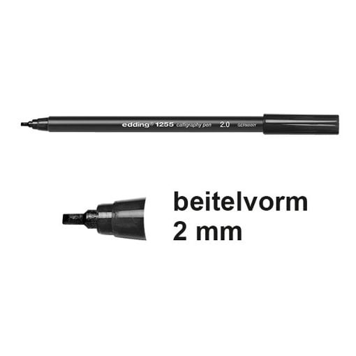 Εικόνα της Μαρκαδόρος Καλλιγραφίας Edding 1255 2 mm Black 4-125520-001
