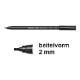 Εικόνα της Μαρκαδόρος Καλλιγραφίας Edding 1255 2 mm Black 4-125520-001