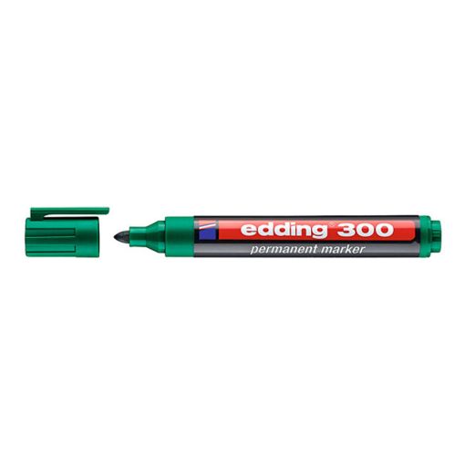 Εικόνα της Μαρκαδόρος Ανεξίτηλος Edding 300 1,5 - 3 mm Green 4-300004