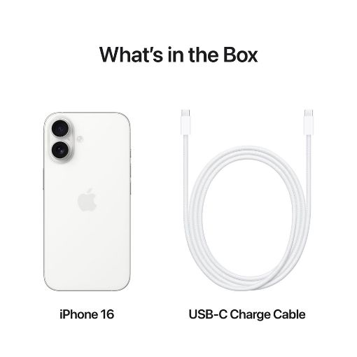 Εικόνα της Apple iPhone 16 128GB White MYE93QL/A