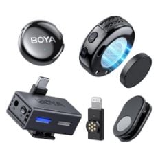 Εικόνα της Boya Boyalink 3 USB-C/ Lightning/ 3.5mm TRS with RX & 2x TX Black