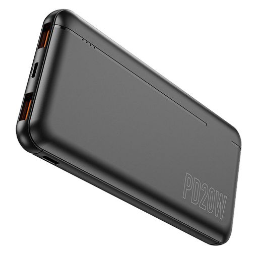 Εικόνα της Power Bank Lamtech 10000mAh 2x USB-A & USB-C Black LAM112891