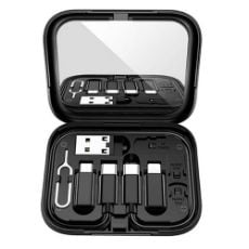 Εικόνα της Lamtech All-In-One Charging & Data Cable with Storage Cage Black LAM113744