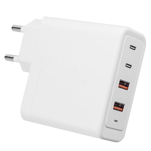 Εικόνα της Φορτιστής Lamtech 2x USB-A QC3.0 & 2x USB-C PD GaN 100W White LAM113416