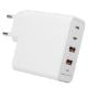 Εικόνα της Φορτιστής Lamtech 2x USB-A QC3.0 & 2x USB-C PD GaN 100W White LAM113416