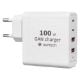 Εικόνα της Φορτιστής Lamtech 2x USB-A QC3.0 & 2x USB-C PD GaN 100W White LAM113416