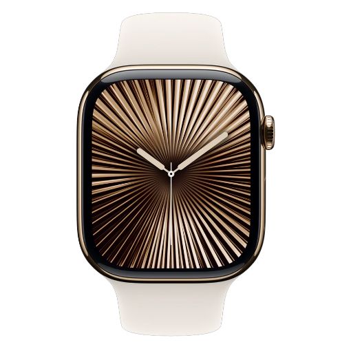 Εικόνα της Λουράκι Σιλικόνης Apple Sport Band 46mm S/M Starlight MXM63ZM/A