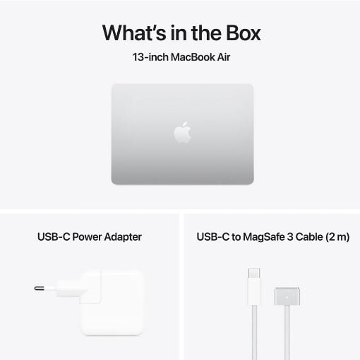 Εικόνα της Apple MacBook Air 13.6" Apple M4 16GB 256GB SSD 8-Core GPU Silver MW0W3GR/A