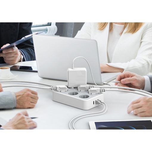Εικόνα της Πολύπριζο Tessan 6 Θέσεων με 3x USB-A TS-303