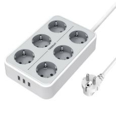 Εικόνα της Πολύπριζο Tessan 6 Θέσεων με 3x USB-A TS-303