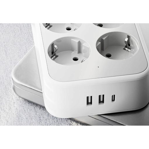 Εικόνα της Πολύπριζο Tessan 6 Θέσεων με 2x USB-A & 1x USB-C TS-PS02DE00