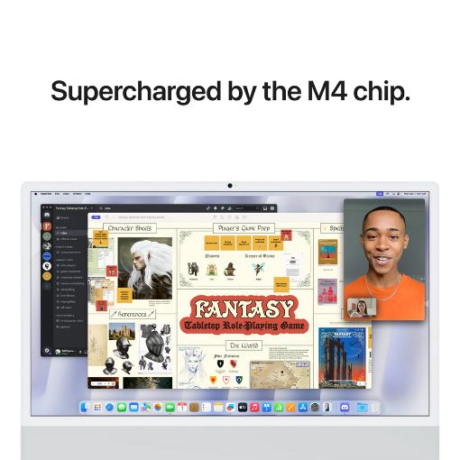 Εικόνα της Apple iMac 23.5" 2024 4.5K Apple M4 16GB 256GB SSD 8-Core GPU MacOS Silver MWUC3GR/A
