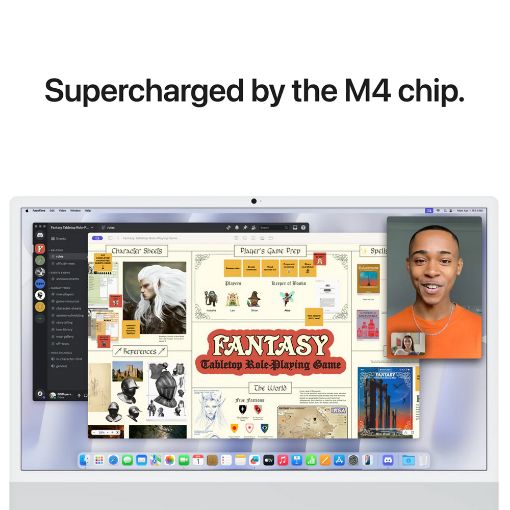 Εικόνα της Apple iMac 23.5" 2024 4.5K Apple M4 16GB 256GB SSD 10-Core GPU MacOS Silver MWUU3GR/A