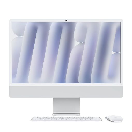 Εικόνα της Apple iMac 23.5" 2024 4.5K Apple M4 16GB 256GB SSD 10-Core GPU MacOS Silver MWUU3GR/A