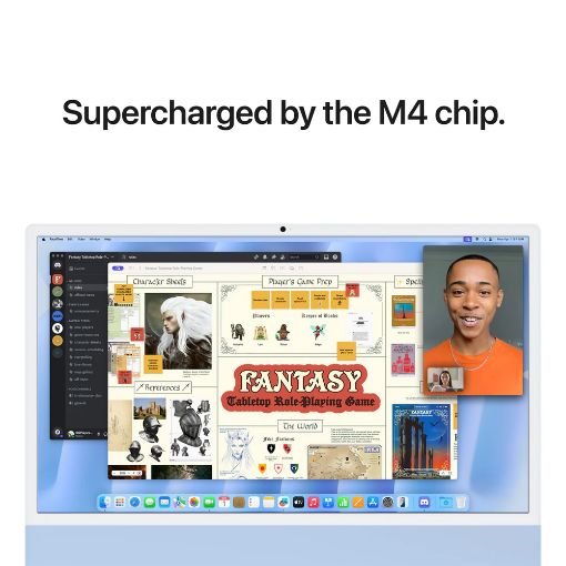 Εικόνα της Apple iMac 23.5" 2024 4.5K Apple M4 16GB 256GB SSD 8-Core GPU MacOS Blue MWUF3GR/A