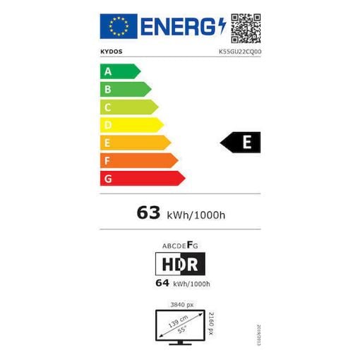 Εικόνα της Τηλεόραση Kydos K55GU22CQ00 55" Smart 4K QLED Google TV