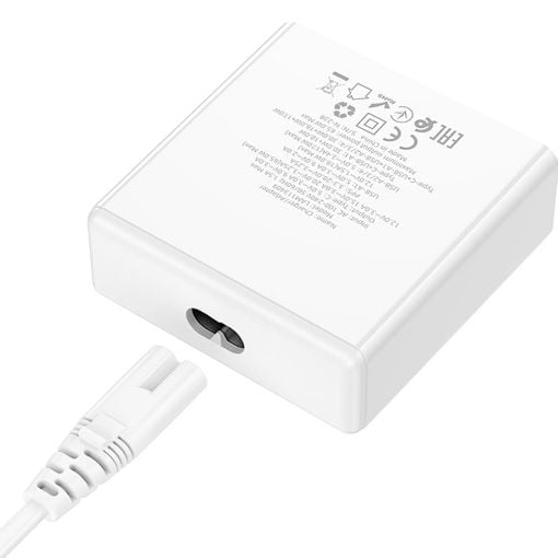 Εικόνα της Φορτιστής Lamtech 4x USB-A QC3.0 & USB-C PD GaN 65W White LAM113409