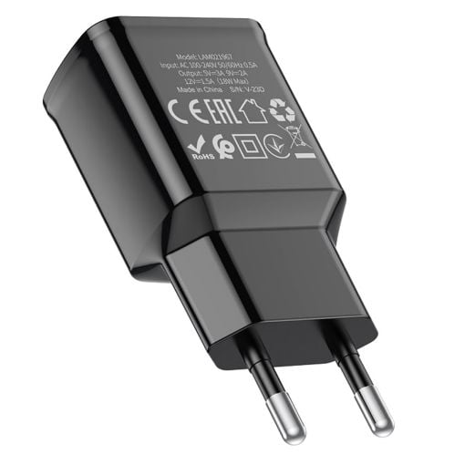 Εικόνα της Φορτιστής Lamtech USB-A QC3.0 18W με Καλώδιο Micro-USB 1m Black LAM021967