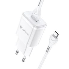 Εικόνα της Φορτιστής Lamtech USB-A QC3.0 18W με Καλώδιο Micro-USB 1m White LAM021974
