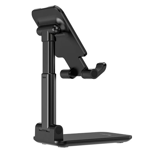 Εικόνα της Lamtech 2in1 Αναδιπλούμενη Βάση Γραφείου για Smartphones & Tablets Μαύρο LAM111689