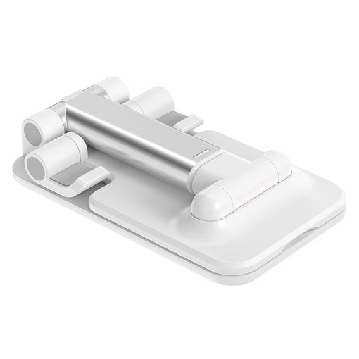 Εικόνα της Lamtech 2in1 Αναδιπλούμενη Βάση Γραφείου για Smartphones & Tablets Λευκό LAM111672