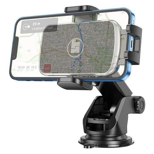 Εικόνα της Lamtech Telescopic Suction Cup Car Smartphone Holder LAM111658