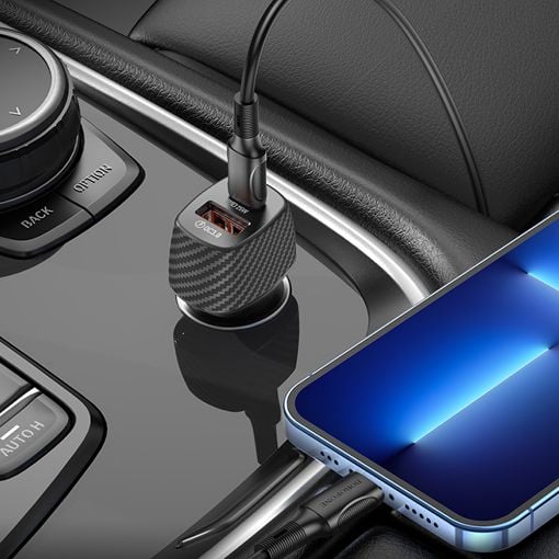 Εικόνα της Φορτιστής Αυτοκινήτου Lamtech USB-C PD 25W & USB-A QC 3.0 18W LAM023855
