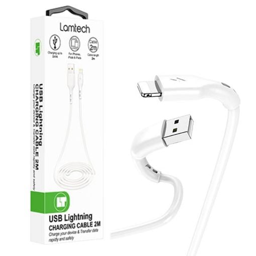 Εικόνα της Καλώδιο Lamtech USB-A to Lightning 2m White LAM441013